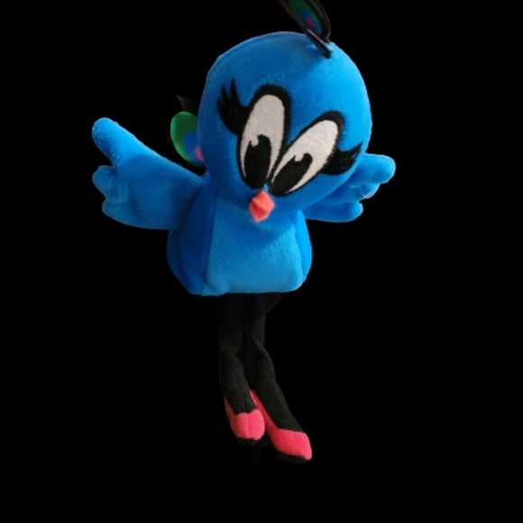 Penelope Stuffed Blue Peacock Red Heels, JC Penney’s Privilege - Picture 2 of 12